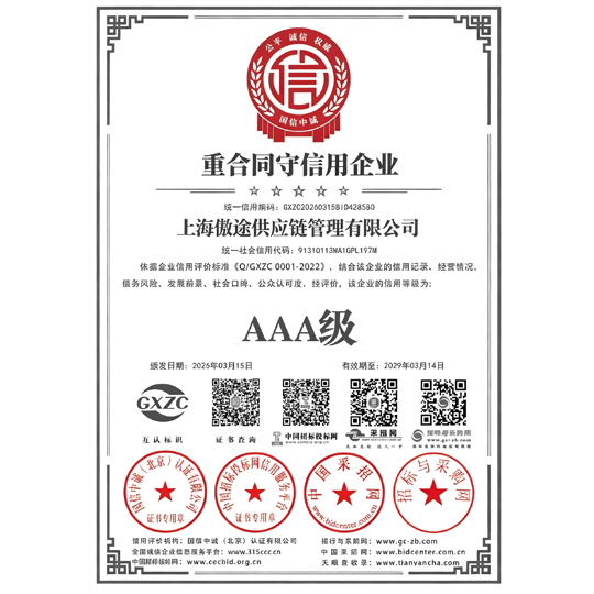 重合同守信用企业